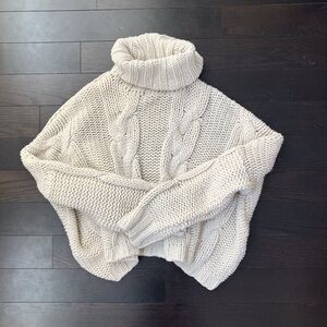 12th tribe drop shoulder turtleneck sweater